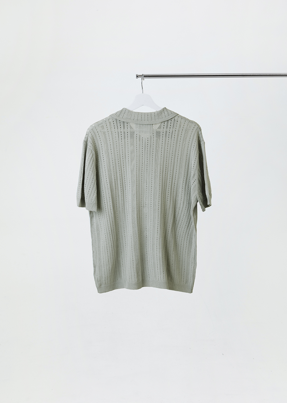 Knitted Shirt / Gray /